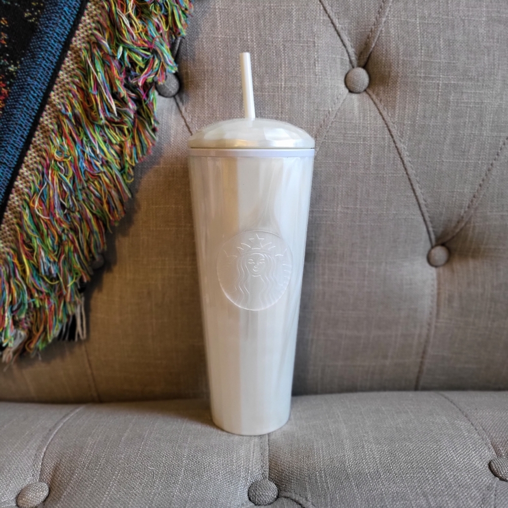 Starbucks pearl white dome tumbler